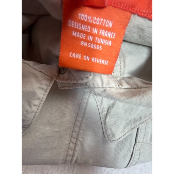 Faconnable Jeans Mens Light Grey Lightweight Jacket Medium Cotton Front Pockets - Picture 4 of 9